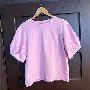 Free Assembly Pink Women’s Puff Sleeve Top